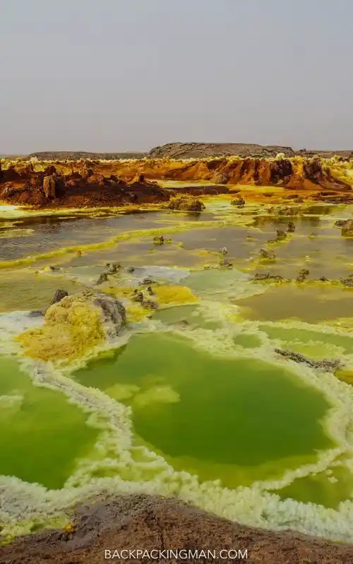 Sulphur springs of the Danakil Depression, Ethiopia